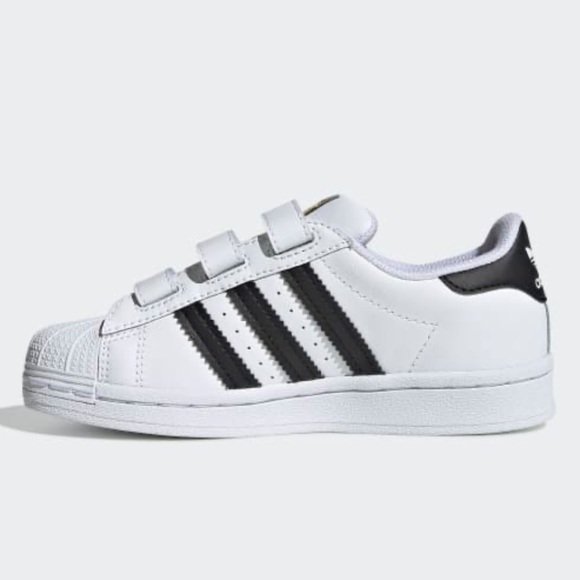 NEW Kids Youth Superstar Velcro Sneakers Shoes - Picture 7 of 16